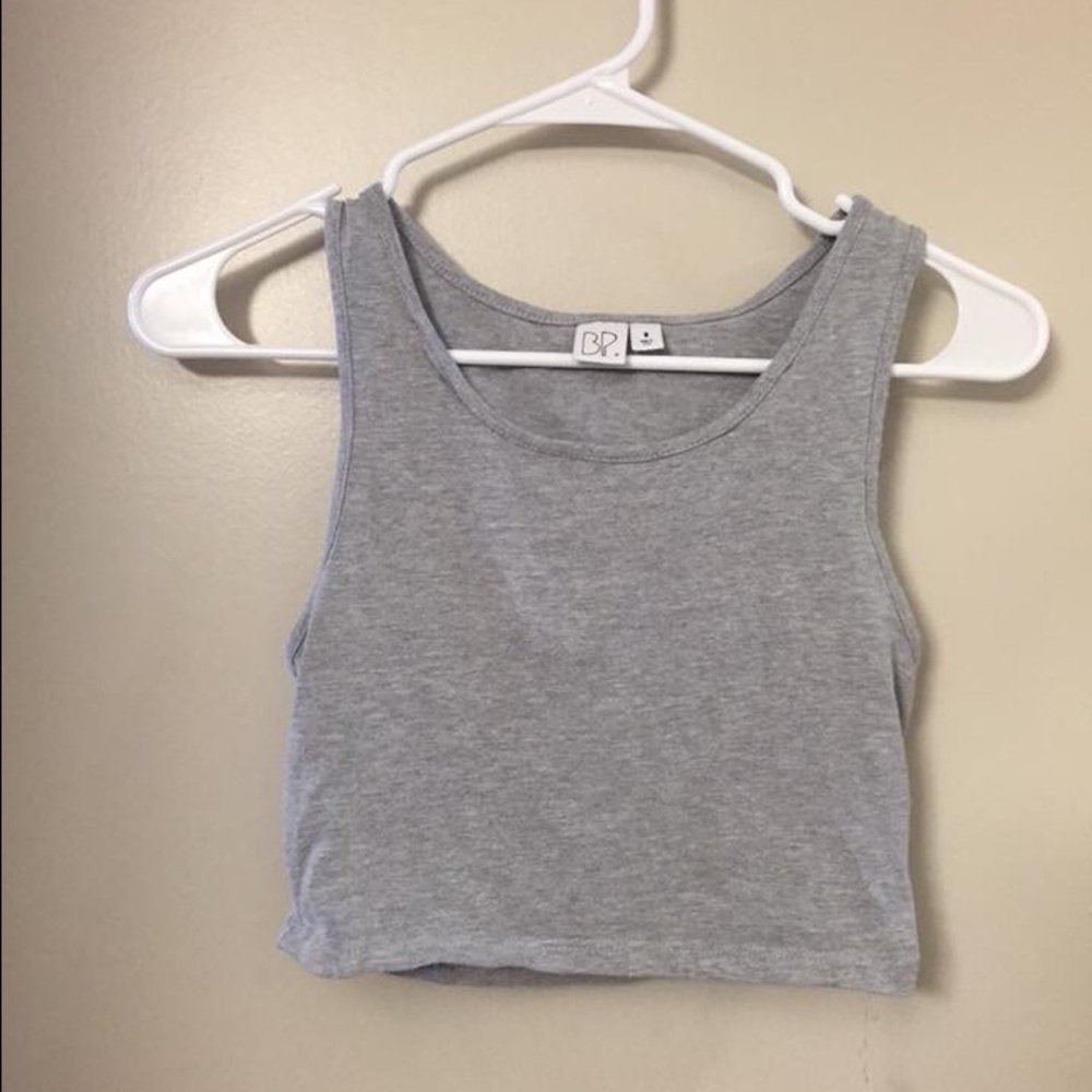 Grey BP Crop Top