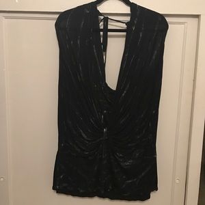 Black and silver blouse