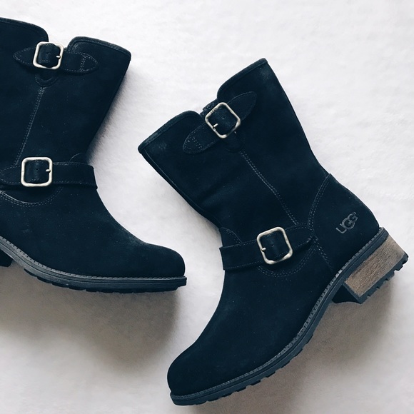UGG Shoes - NEW | Ugg Chaney Suede Moto Boots Black