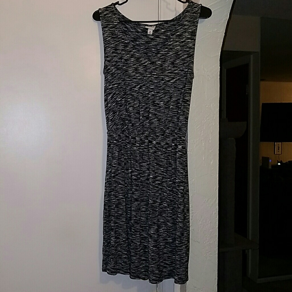 Soft Black and White Dress