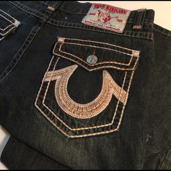 Men's True Religion jeans, Joey Super T, so hot!