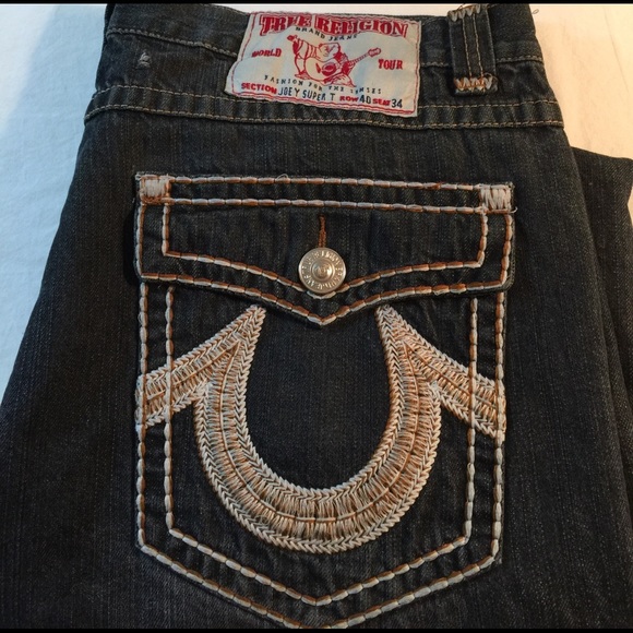 Men's True Religion jeans, Joey Super T, so hot!