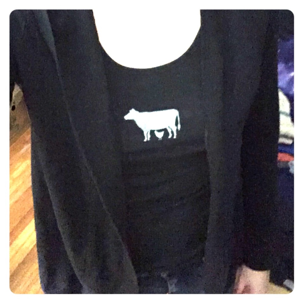 black cardigan with hood