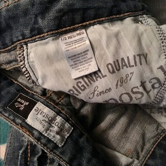 aèropostale Kylie Boyfriend Jeans Size 1/2 Regular - Picture 3 of 4