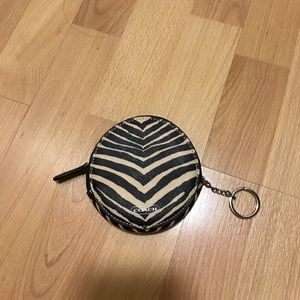 Authentic COACH coin purse with keychain