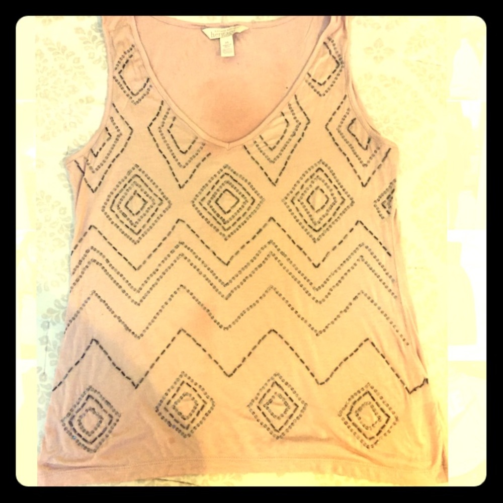 Banana Republic Heritage Blush Embellished top