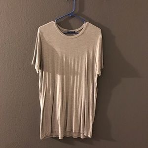 Brandy Melville Light Grey Striped Luana