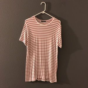 Brandy Melville Red and White Striped Luana
