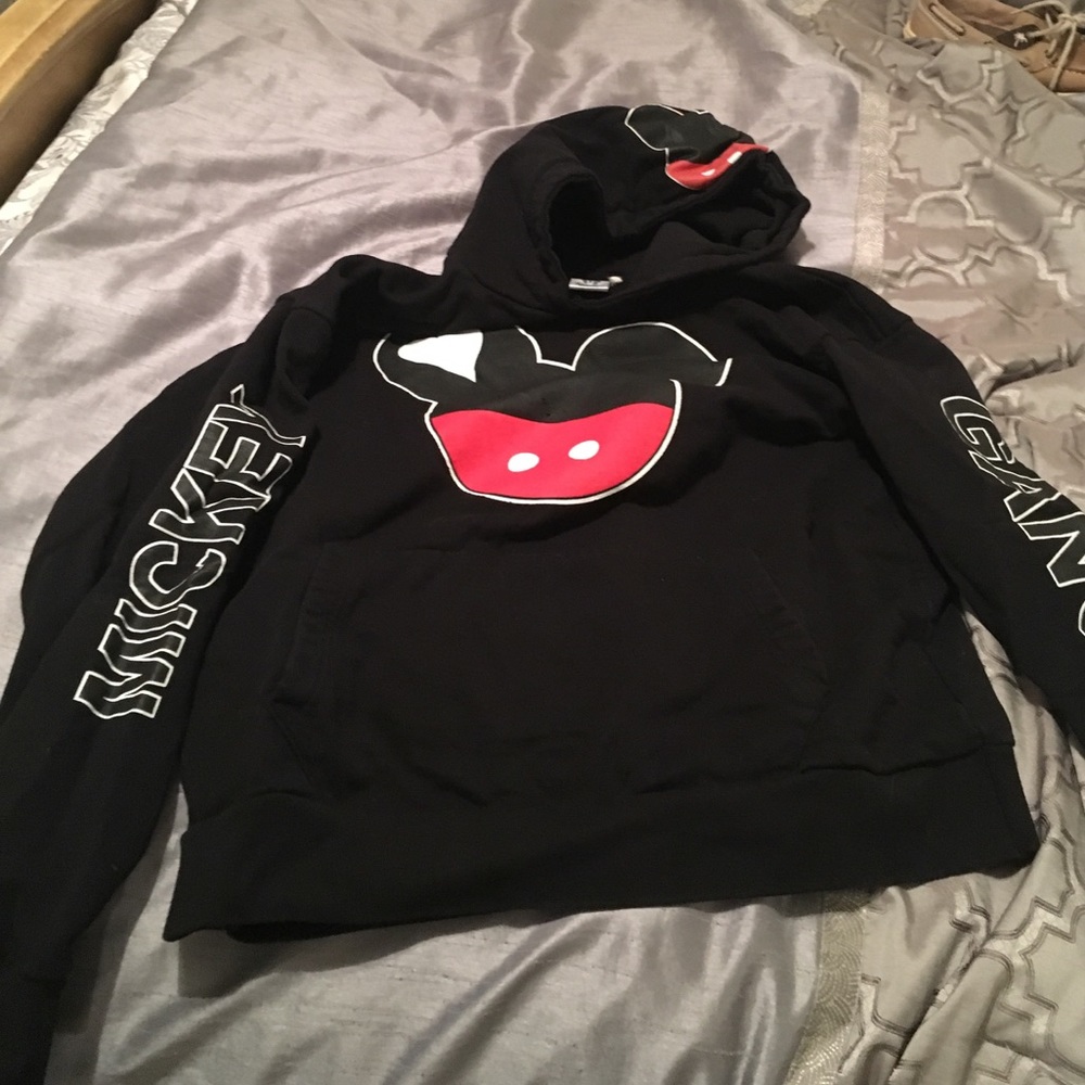 Women's large Mickey hooded sweatshirt