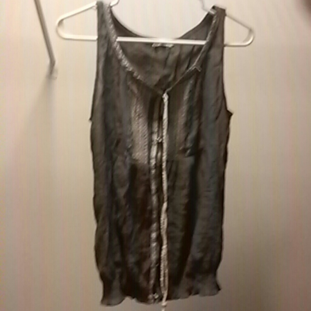 Vintage boho button up top M