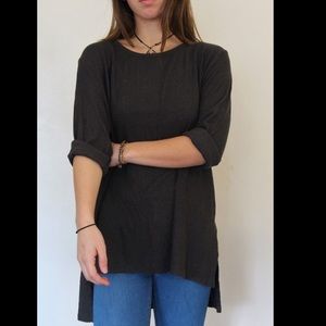 Dark Green Flowy Forever 21 top