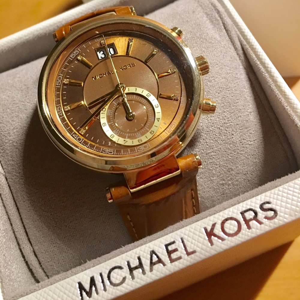 Authentic Michael Kors Leather Watch