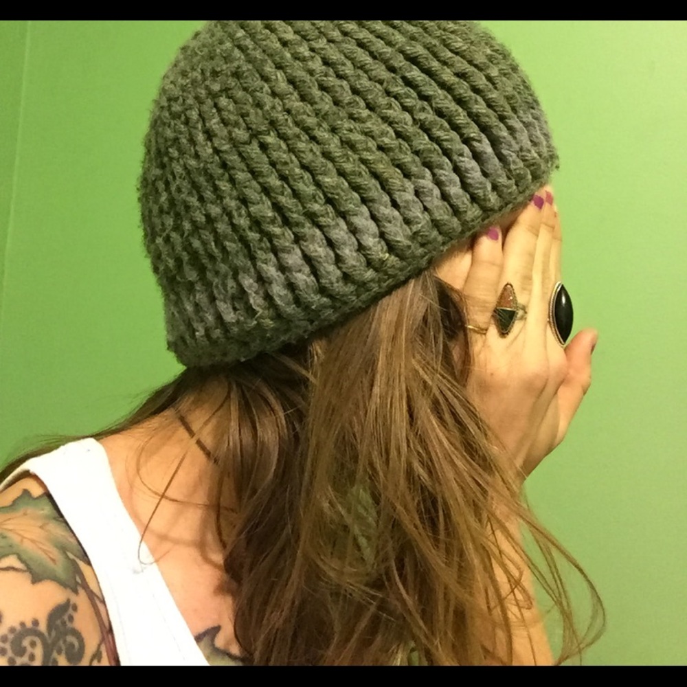 snug cozy warm handmade beanie!