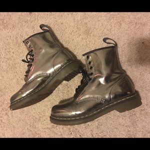 Dr. Martens Metallic Leather Boots