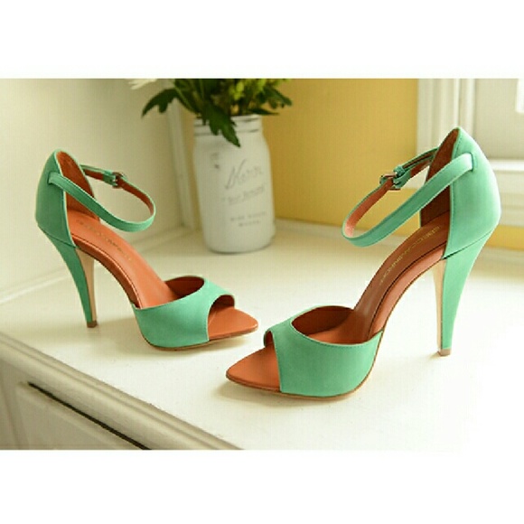 Rebecca Minkoff Shoes - LAST PAIR! REDUCED: Melon Matte Suede Pumps