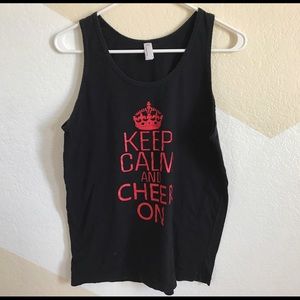 American Apparel keep calm tank top size S