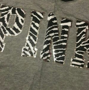 Victoria Secret L Zebra Tee