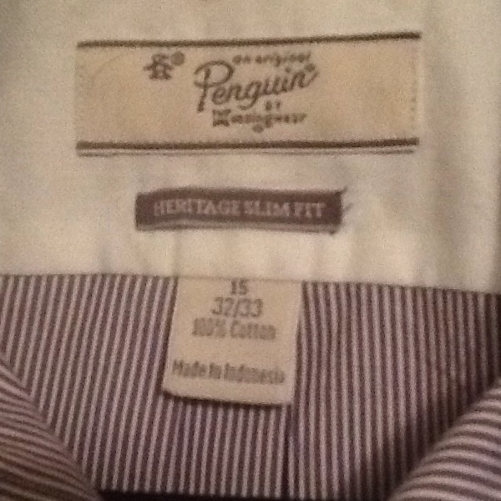 Penguin men's long sleeve shirt