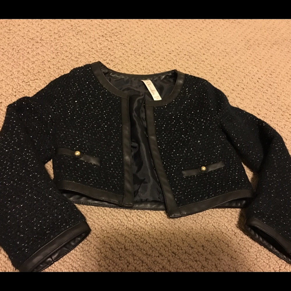 Crop Tweed Jacket/cardigan VGUC US sz 4/5