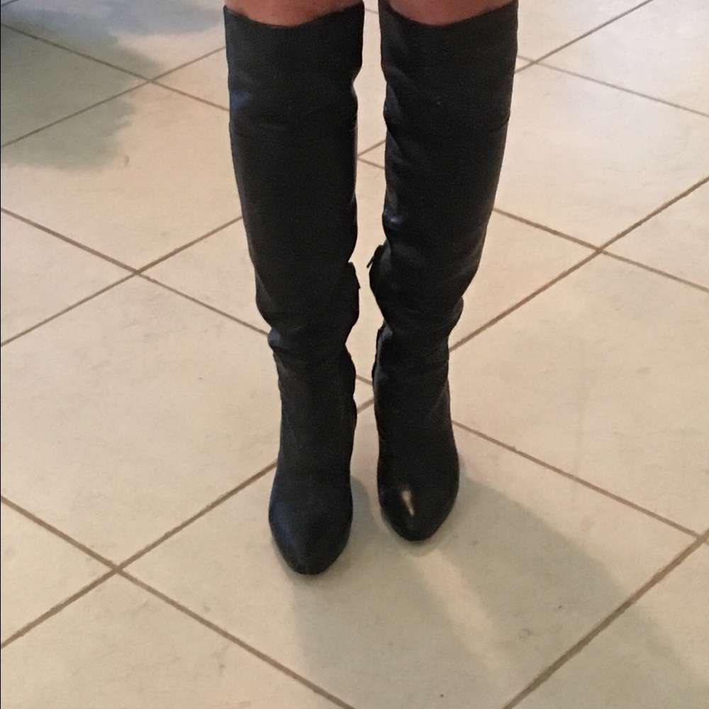 Coach over the knee boots