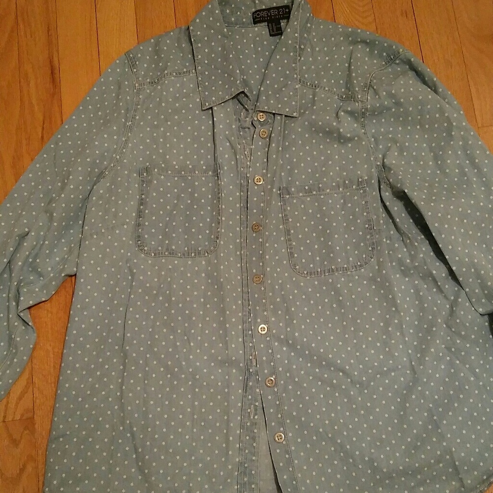 Forever 21 long sleeve button up shirt