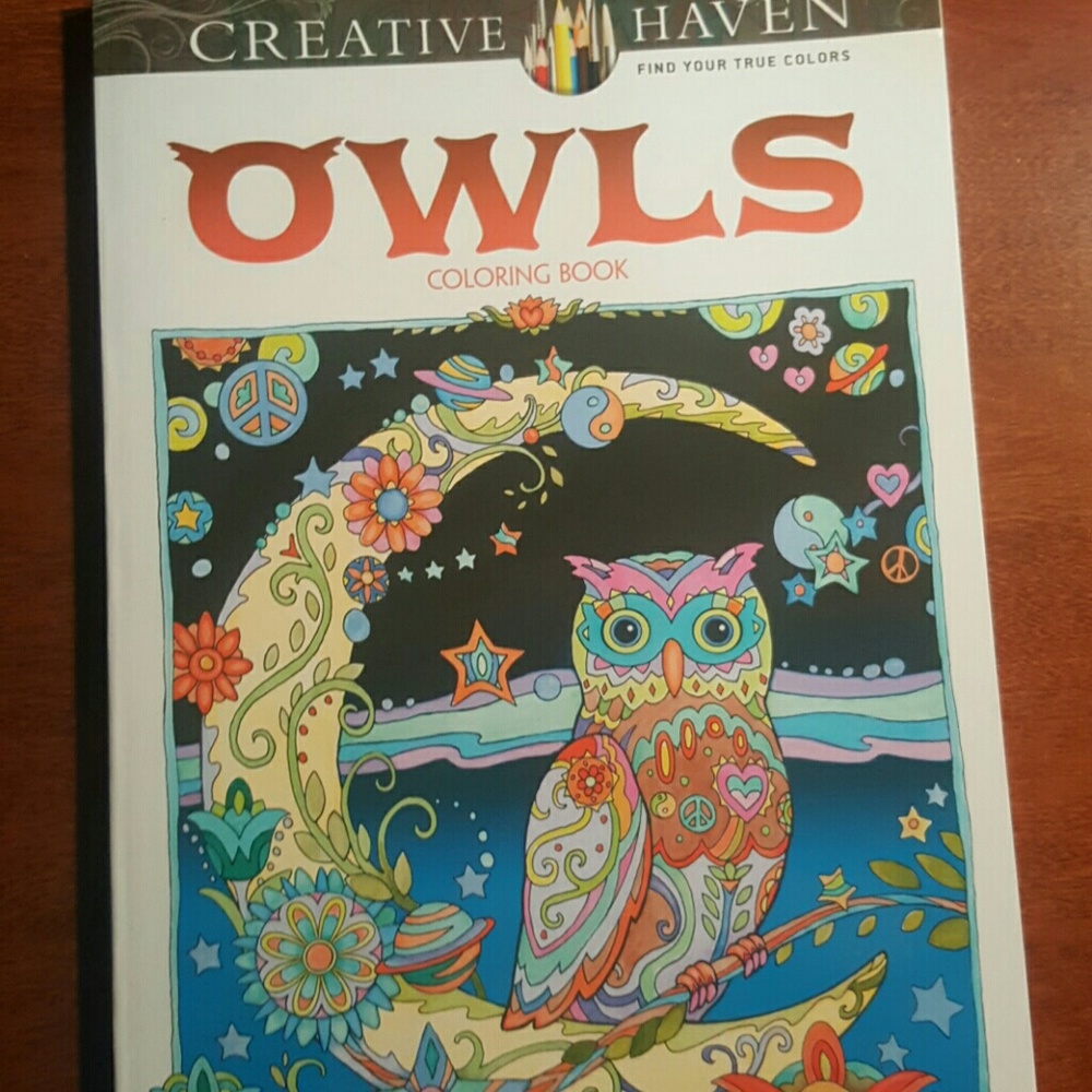 Owls coloring book