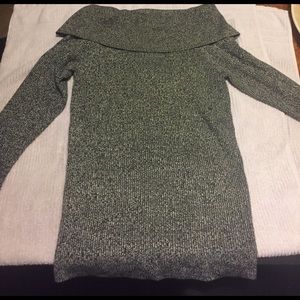 Grey off the shoulder shirt