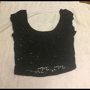 Lace crop top