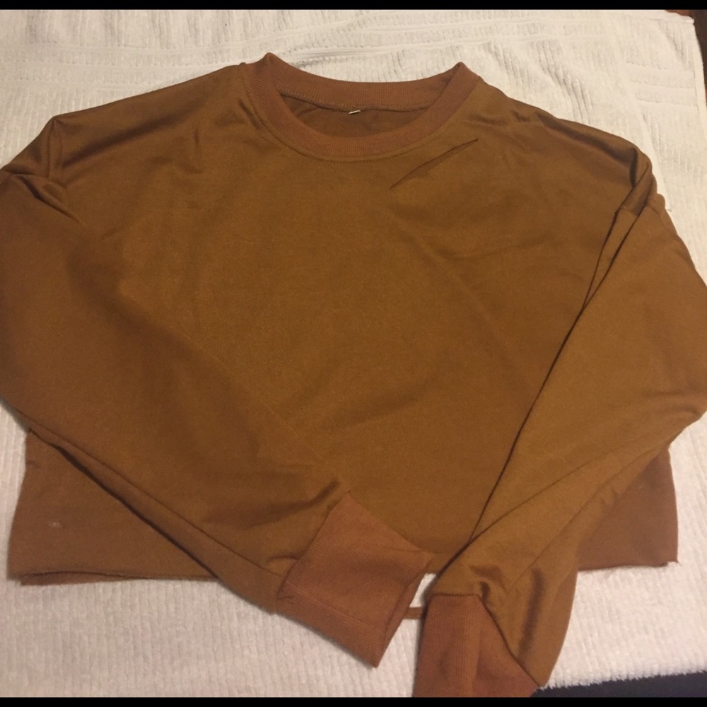 Burnt orange crop top
