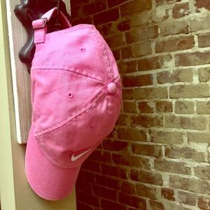 Pink woman's Nike hat