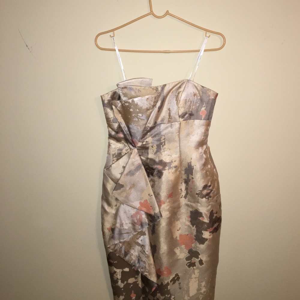 Maggy London strapless knee length dress