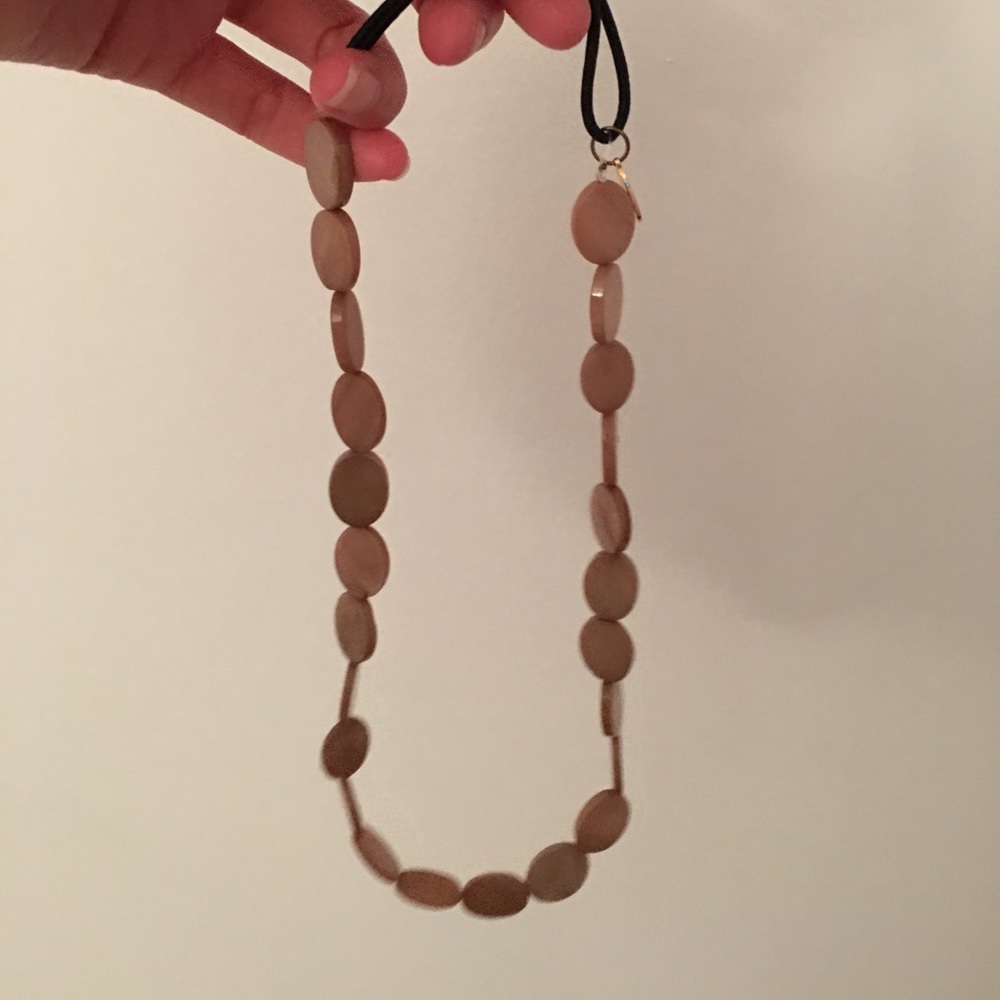 Tasha beaded stretchy headband tan