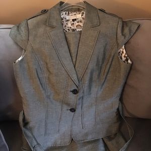 Vest and Skirt Suit Set