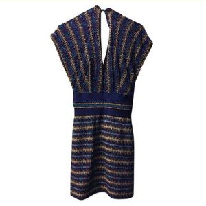 Missoni dark blue bi-color dress