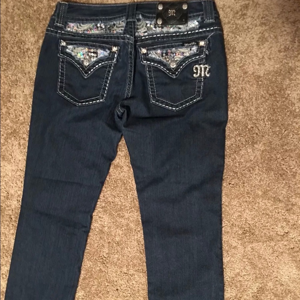 Worn once Miss Me size 32 skinny crop jeans