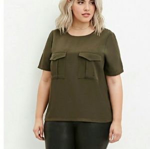 Olive colored shirt, never worn,  new w/price tag