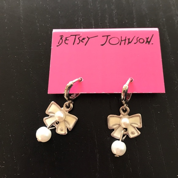 Betsey Johnson Jewelry - Betsey Johnson Bow Earrings