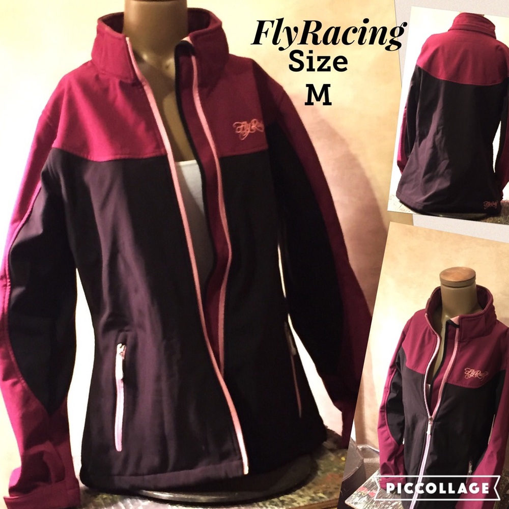 Women's size medium flyRacing fleece lined jacket