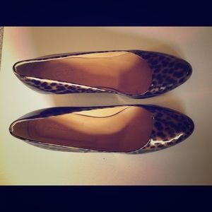 J. Crew leopard wedge