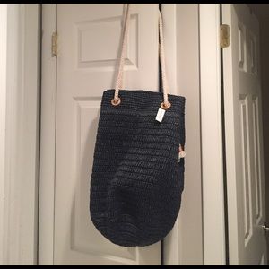 Woven bag from banana republic.