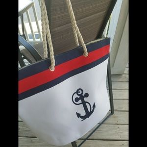 !!FINAL PRICE!! Large Anchor Beach Tote Bag