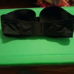 Black strapless Lane Bryant bra 38D