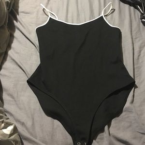 Black and white bodysuit