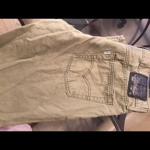 Levis, light olive color, soft