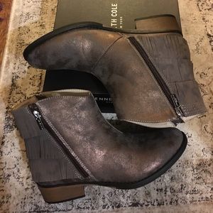 Kenneth Cole bronze ankle boots