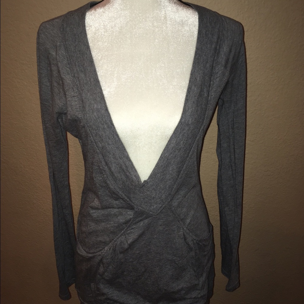 Anthropologie Saturday Sunday Deep V Neck Tunic