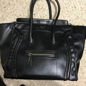 Large black handbag