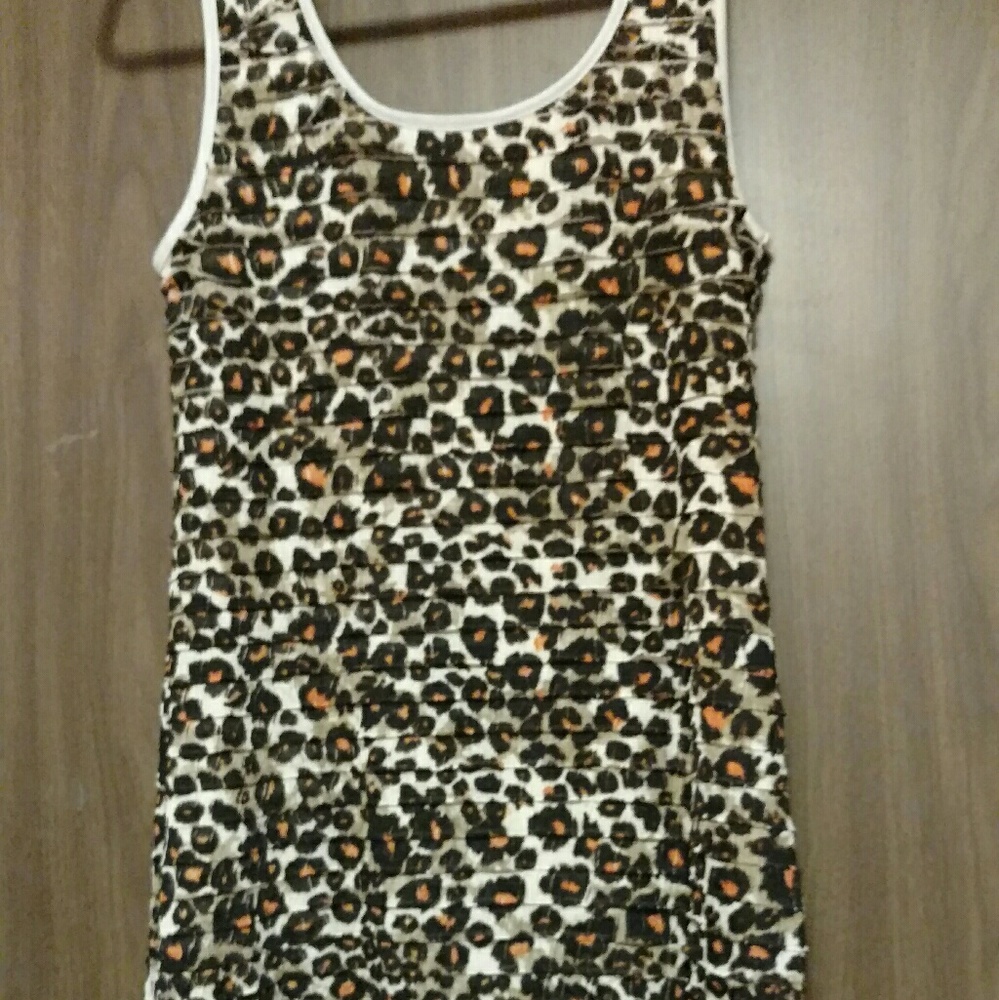 Cheetah print dress
