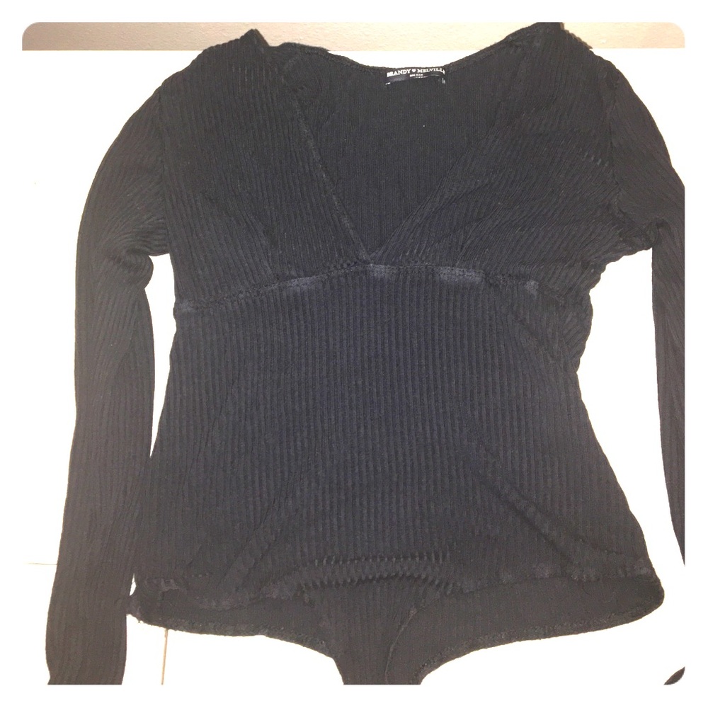 One piece black blouse