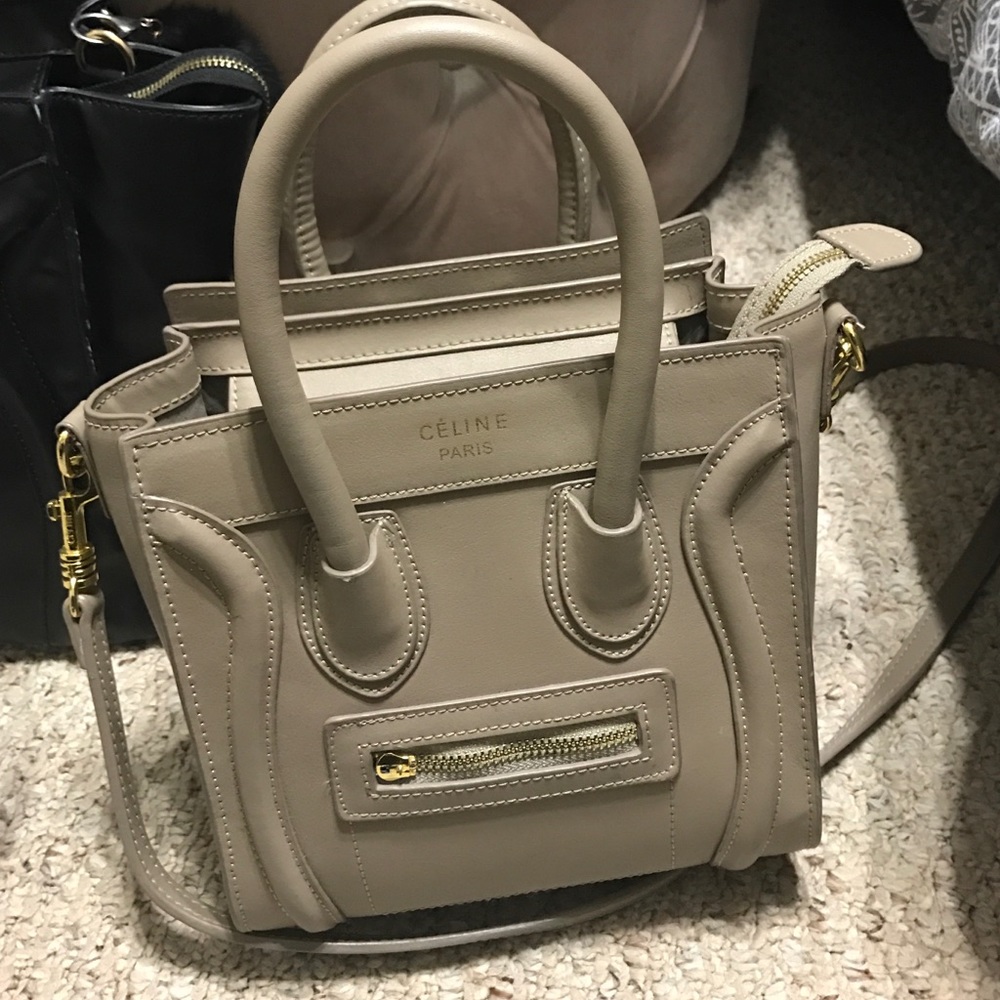 Small nude handbag